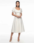 Elegant white civil ceremony dress
